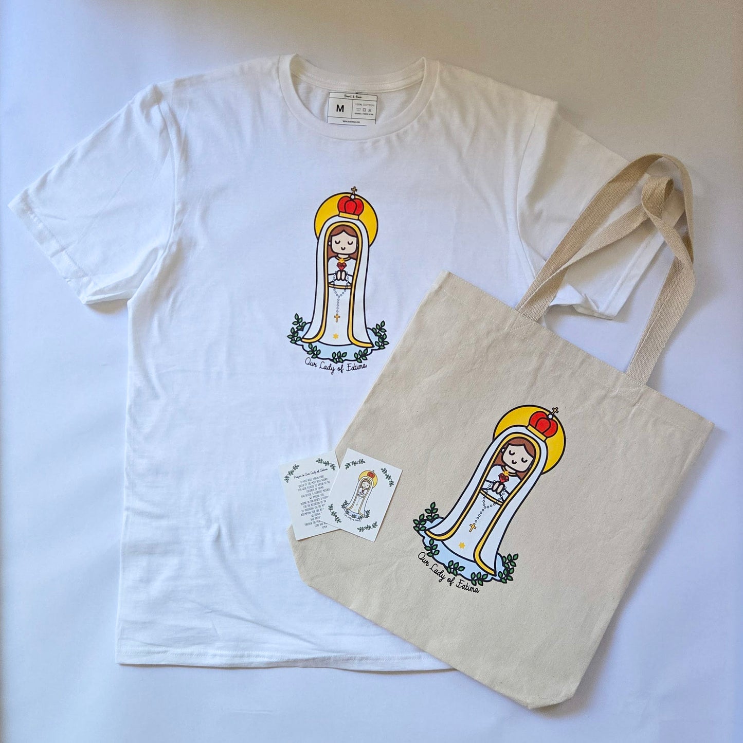 Our Lady of Fatima Tote Bag, Premium Quality