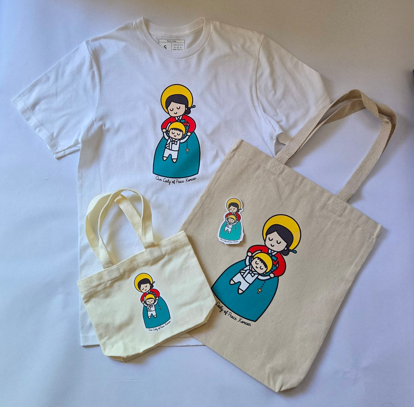 Our Lady of Peace Korean Cute Mini Tote Bag