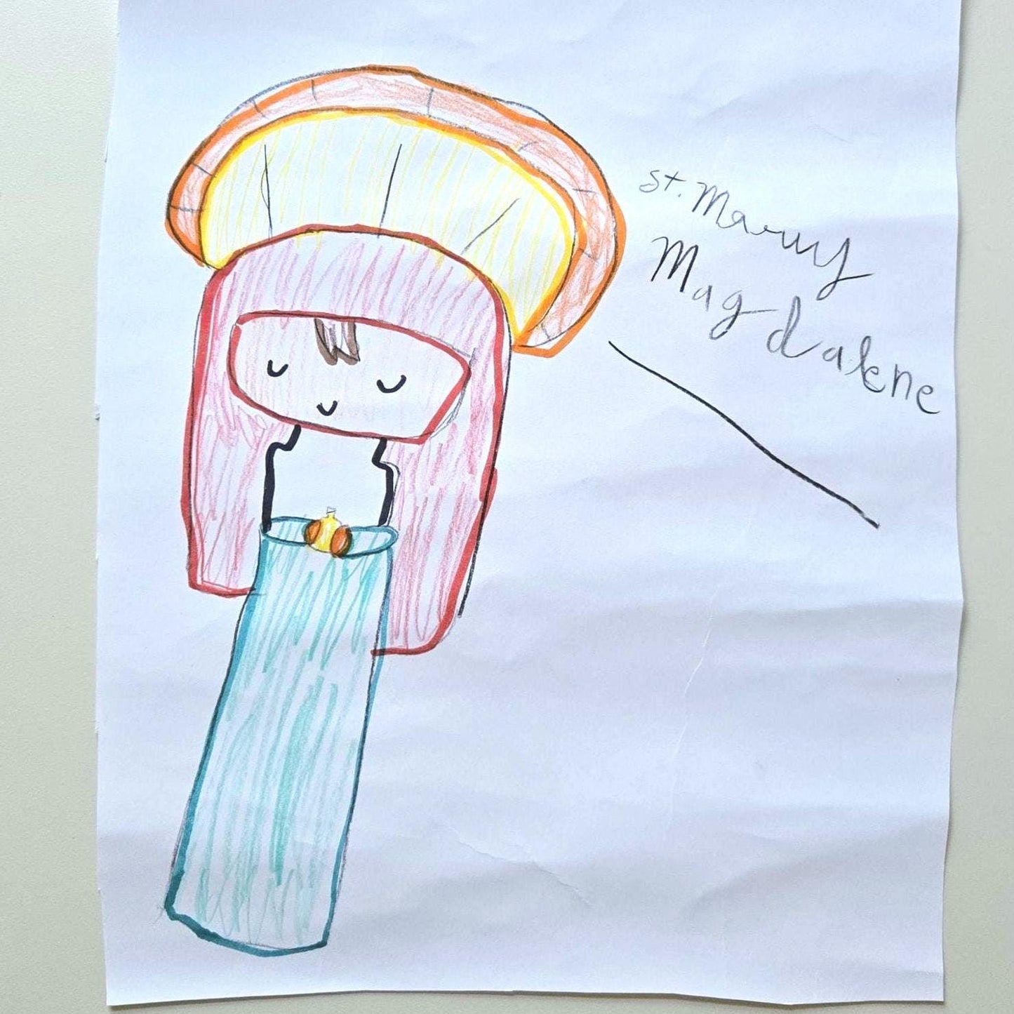Our Little Summer Flowers of Faith 4" x 6" Sticker sheet - St. Juliana Falconieri, St. Mary Magdalene and St. Rosa of Lima.