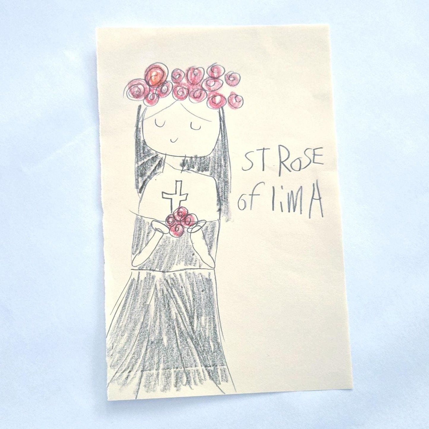 Our Little Summer Flowers of Faith 4" x 6" Sticker sheet - St. Juliana Falconieri, St. Mary Magdalene and St. Rosa of Lima.