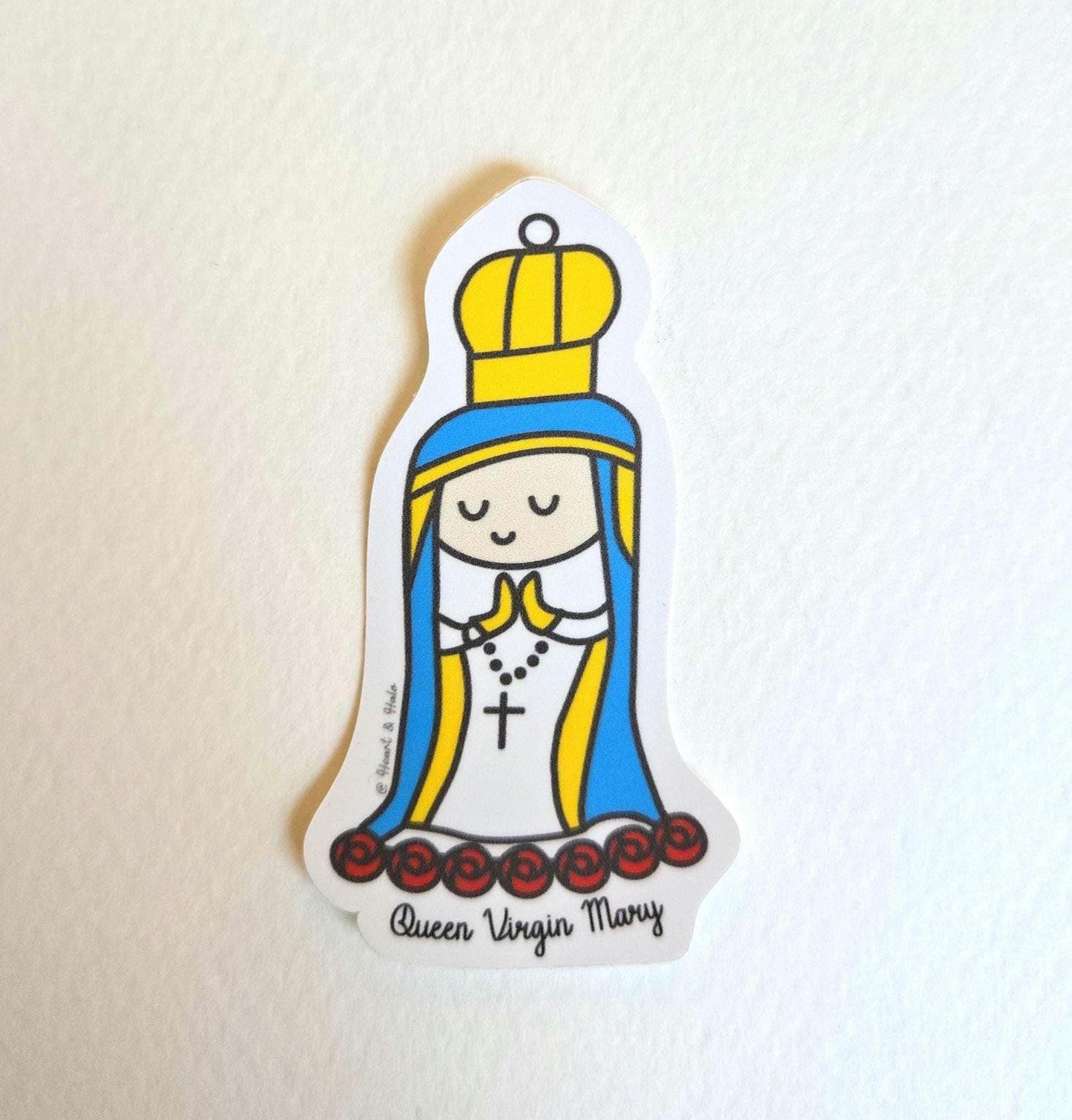 Queen Virgin Mary 3" Waterproof Sticker