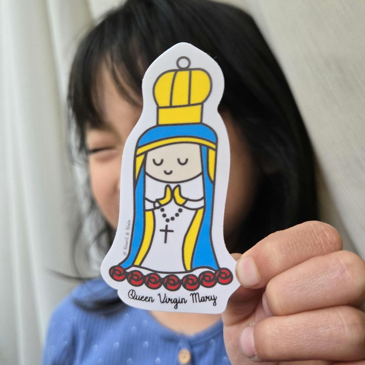 Queen Virgin Mary 3" Waterproof Sticker