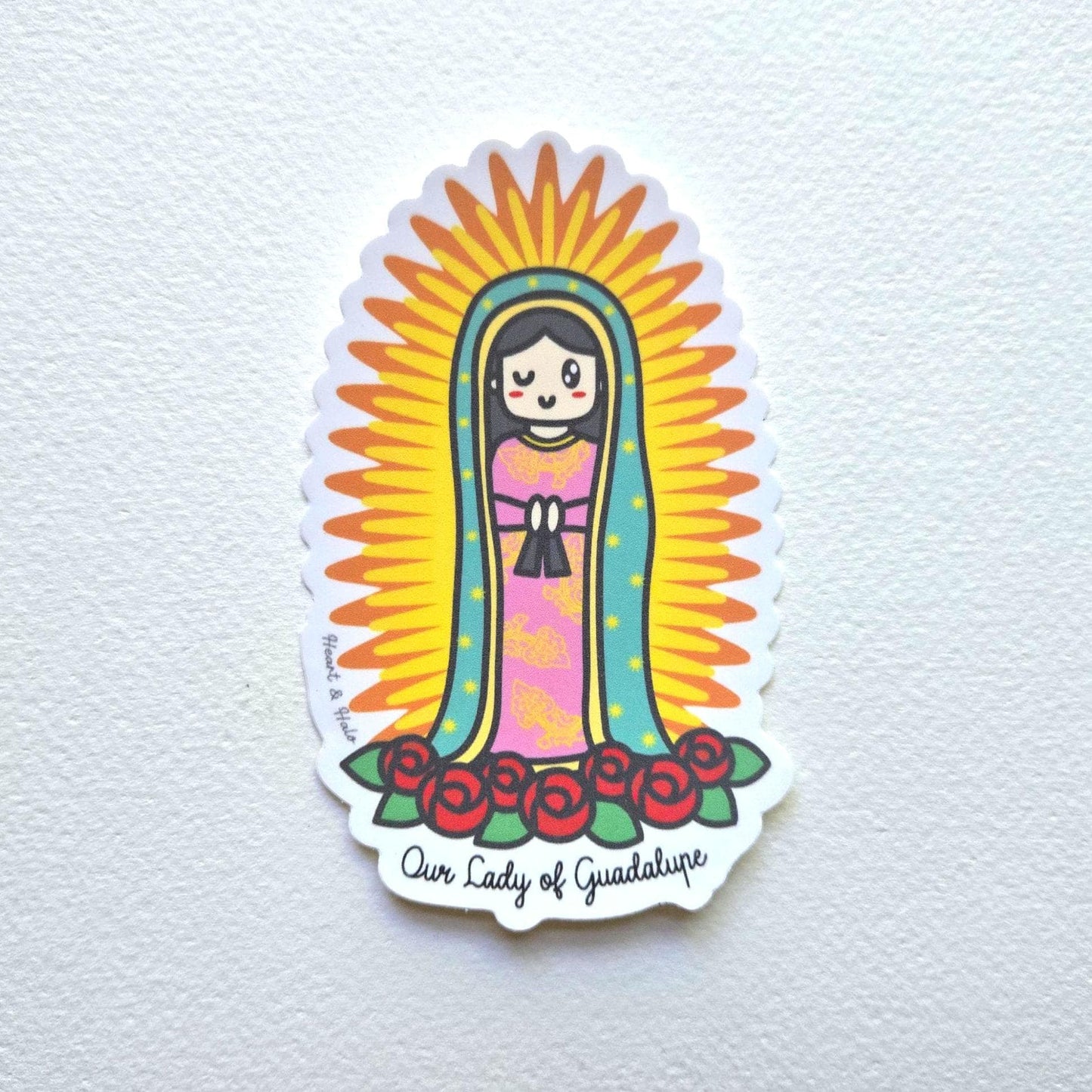 Our Lady of Guadalupe Waterproof 3.75" Sticker