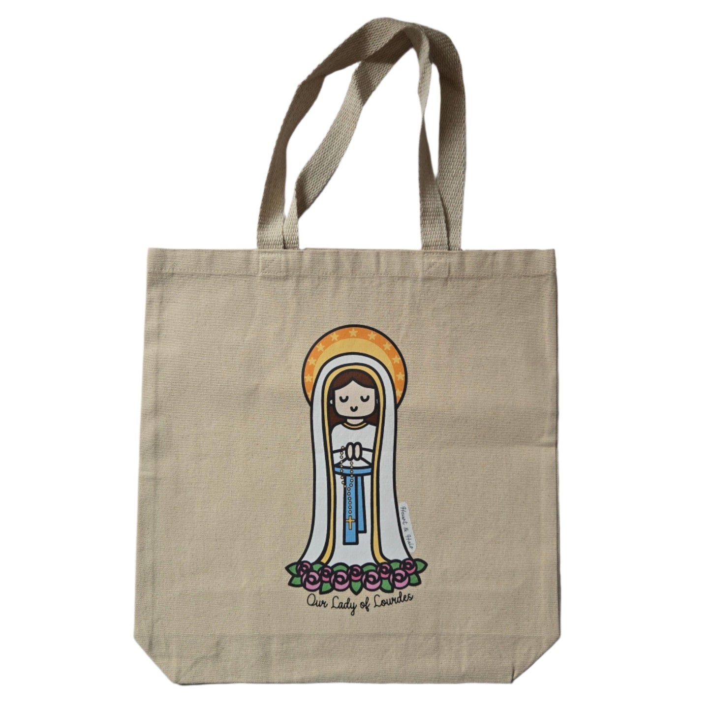 Our Lady of Lourdes Tote Bag, Premium Quality