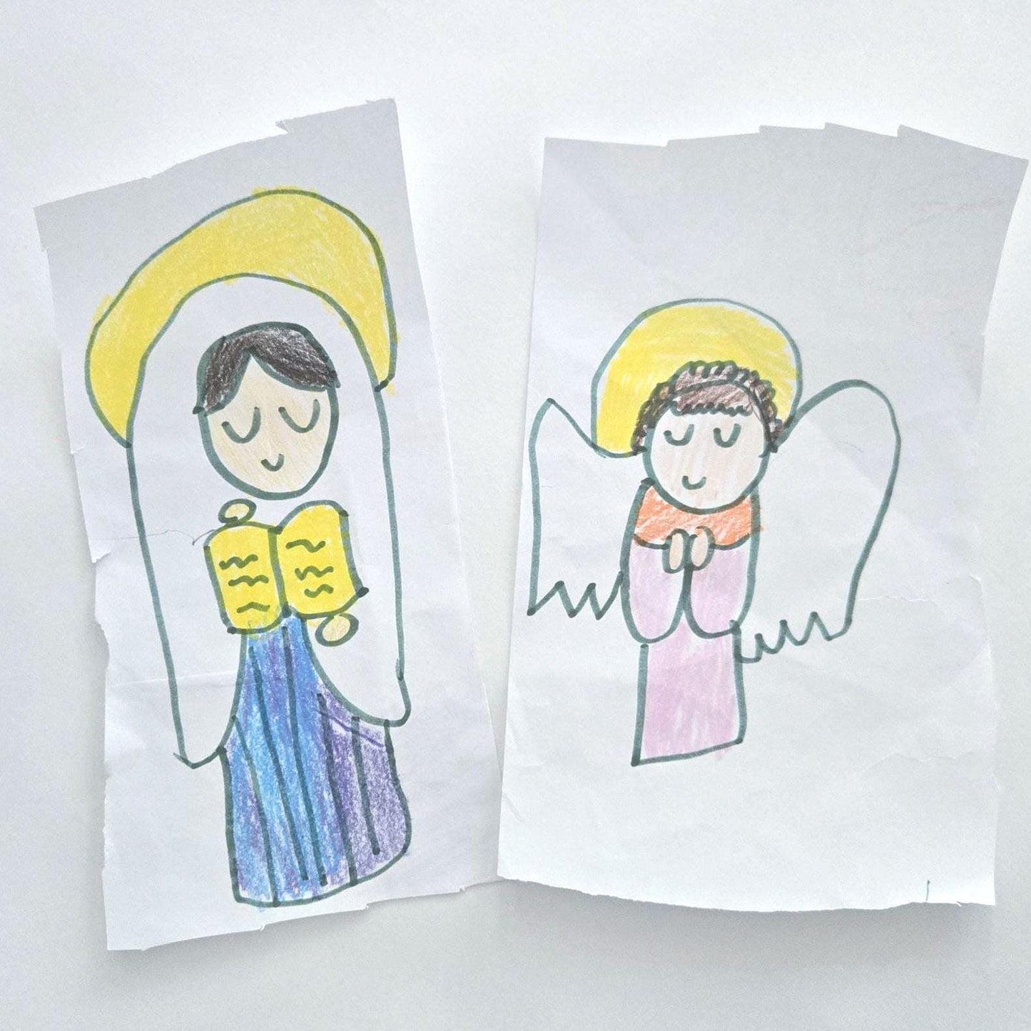 Our Little Spring Flowers of Faith 4" x 6" Sticker sheet, St Joan of Arc, St Catherine of Siena, St Frances of Rome, Catholic Saints