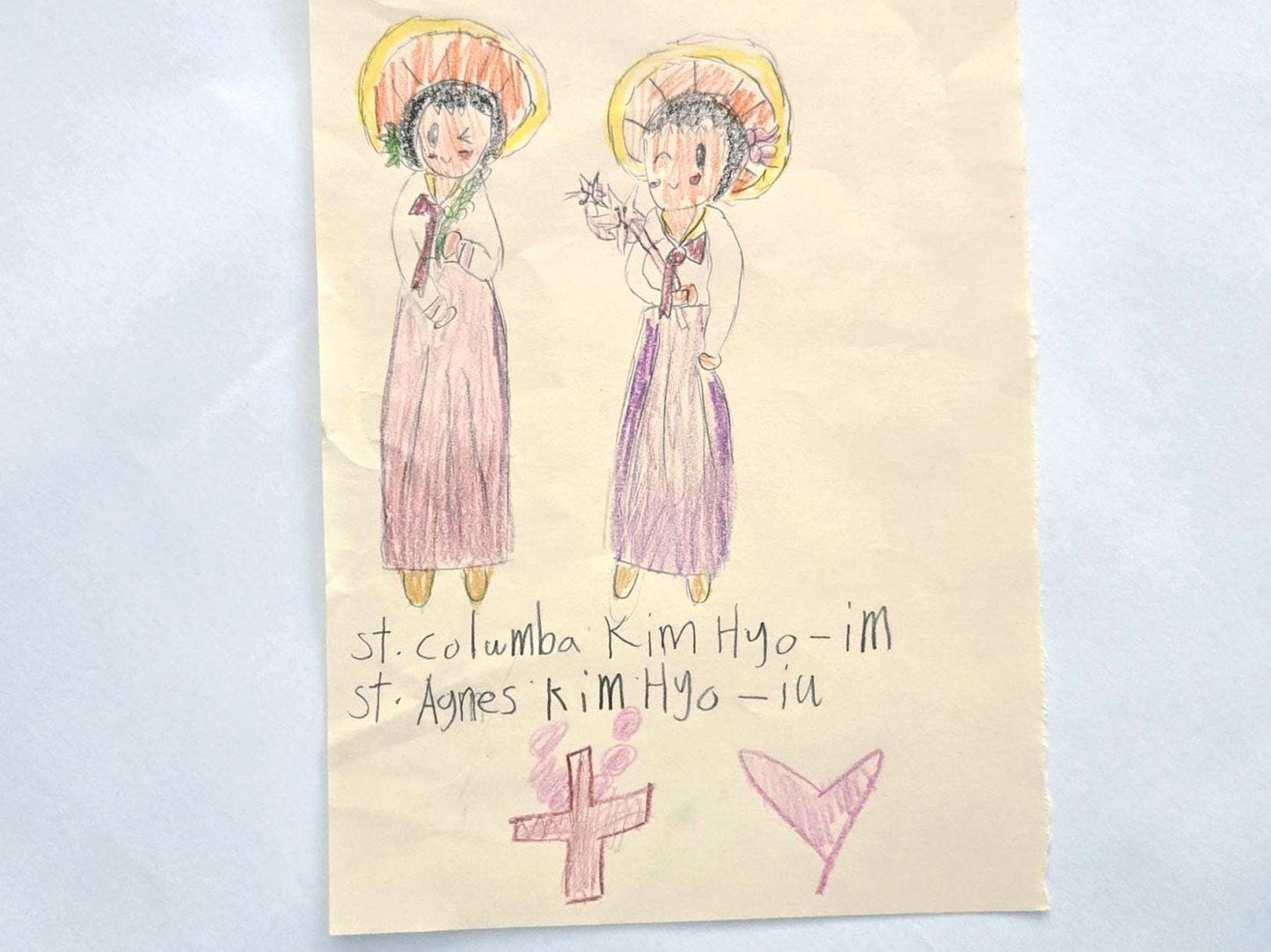 Saint Columba Kim Hyo-im & Saint Agnes Kim Hyo-ju 3" Sticker