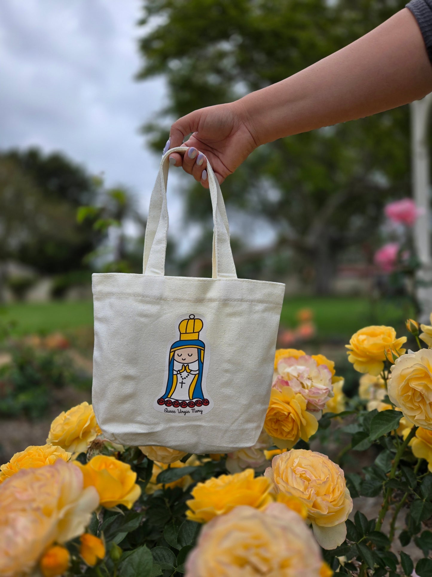 Queen Virgin Mary Cute Mini Tote Bag