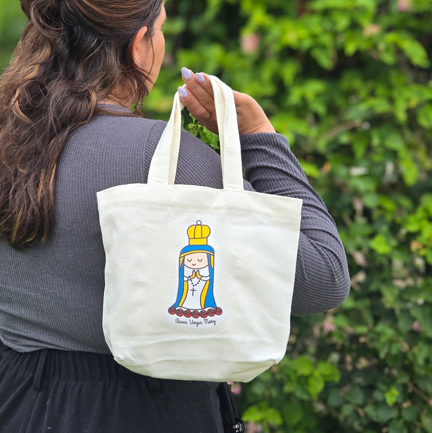 Queen Virgin Mary Cute Mini Tote Bag