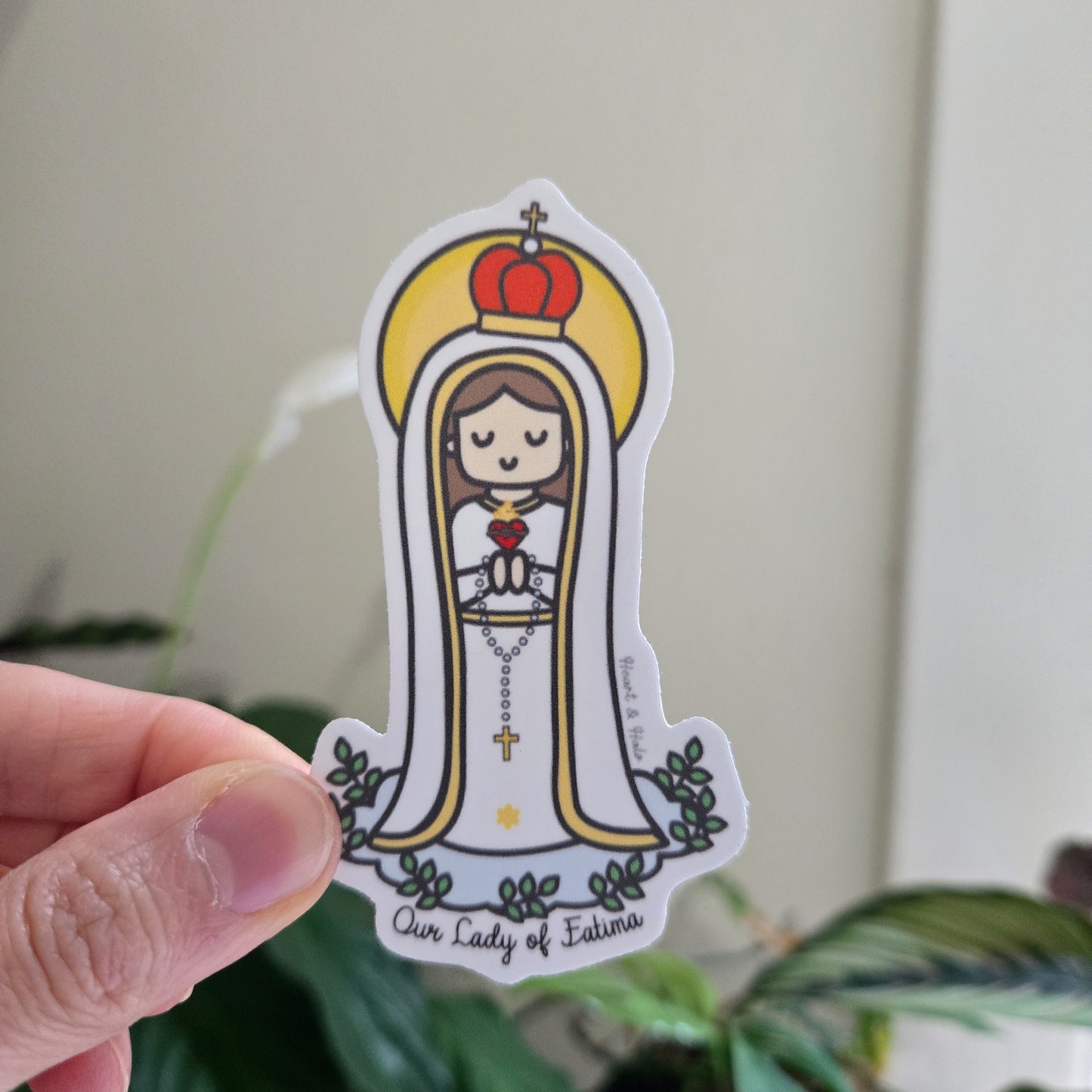Our Lady of Fatima 3" Waterproof Sticker