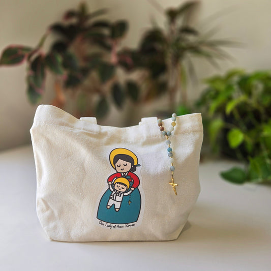 Our Lady of Peace Korean Cute Mini Tote Bag