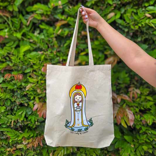 Our Lady of Fatima Tote Bag, Premium Quality