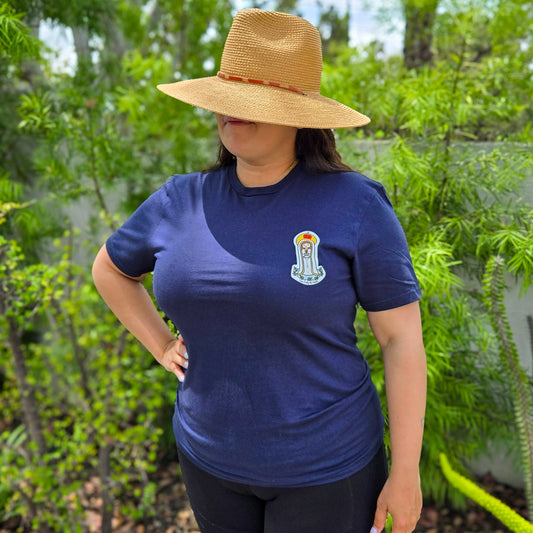 Our Lady of Fatima  | Adult Cotton Crewneck T-Shirt | 20% Donation