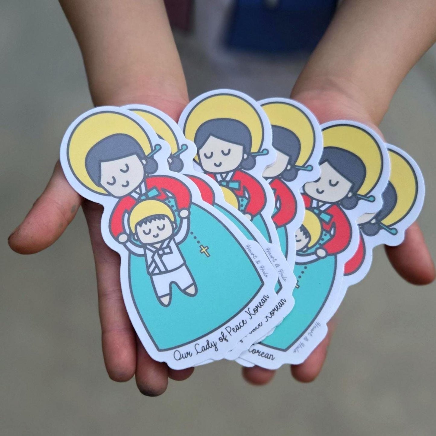 Our Lady of Peace Korean 4" Waterproof Sticker