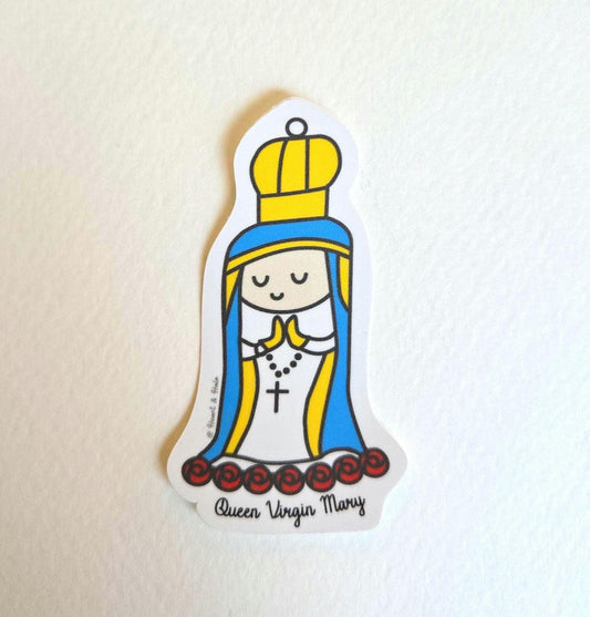 Queen Virgin Mary 3" Waterproof Sticker