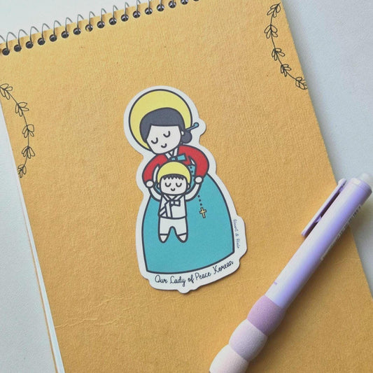 Our Lady of Peace Korean 4" Waterproof Sticker