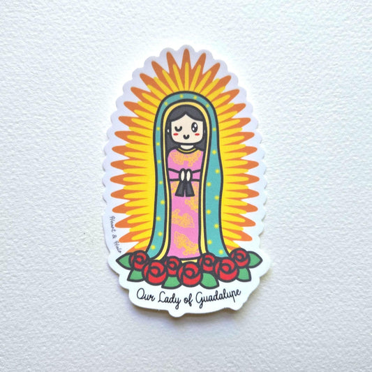 Our Lady of Guadalupe Waterproof 3.75" Sticker