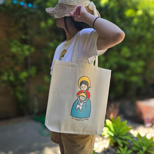 Our Lady of Peace Korean Tote Bag, Premium Quality
