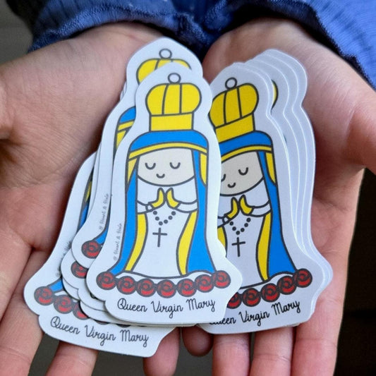 Queen Virgin Mary 3" Waterproof Sticker