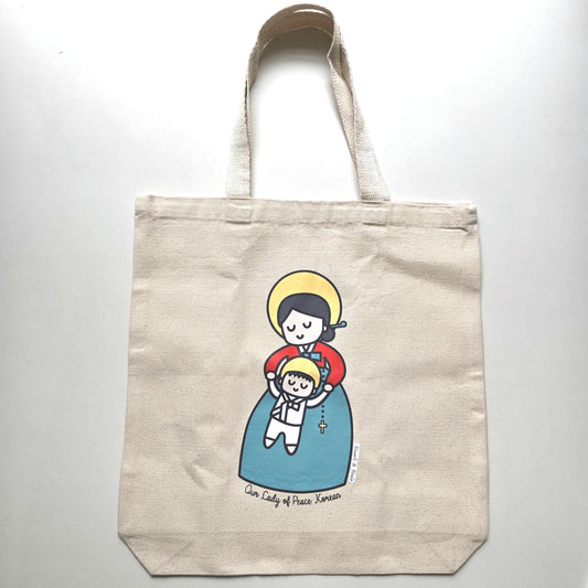 Our Lady of Peace Korean Tote Bag, Premium Quality