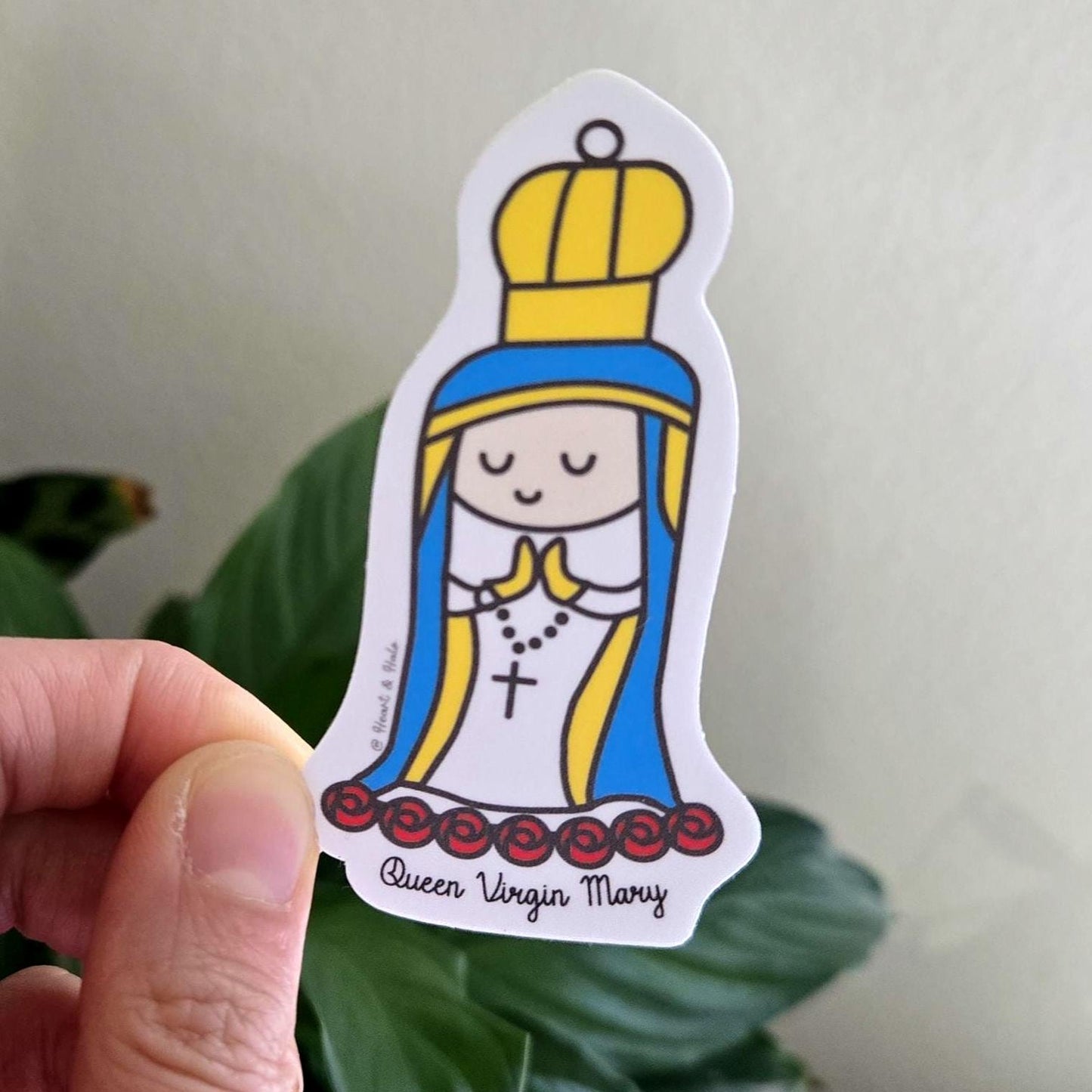 Queen Virgin Mary 3" Waterproof Sticker