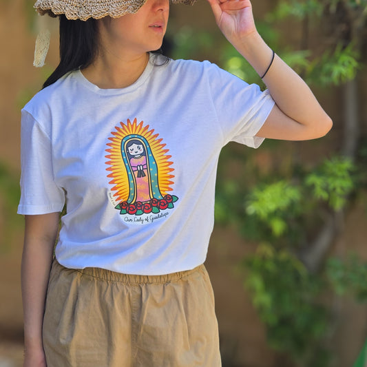 Our Lady of Guadalupe | Adult Cotton Crewneck T-Shirt | 20% Donation