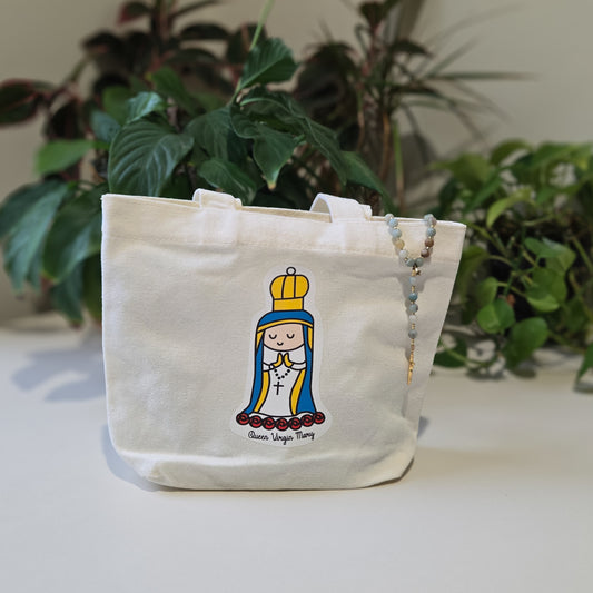 Queen Virgin Mary Cute Mini Tote Bag